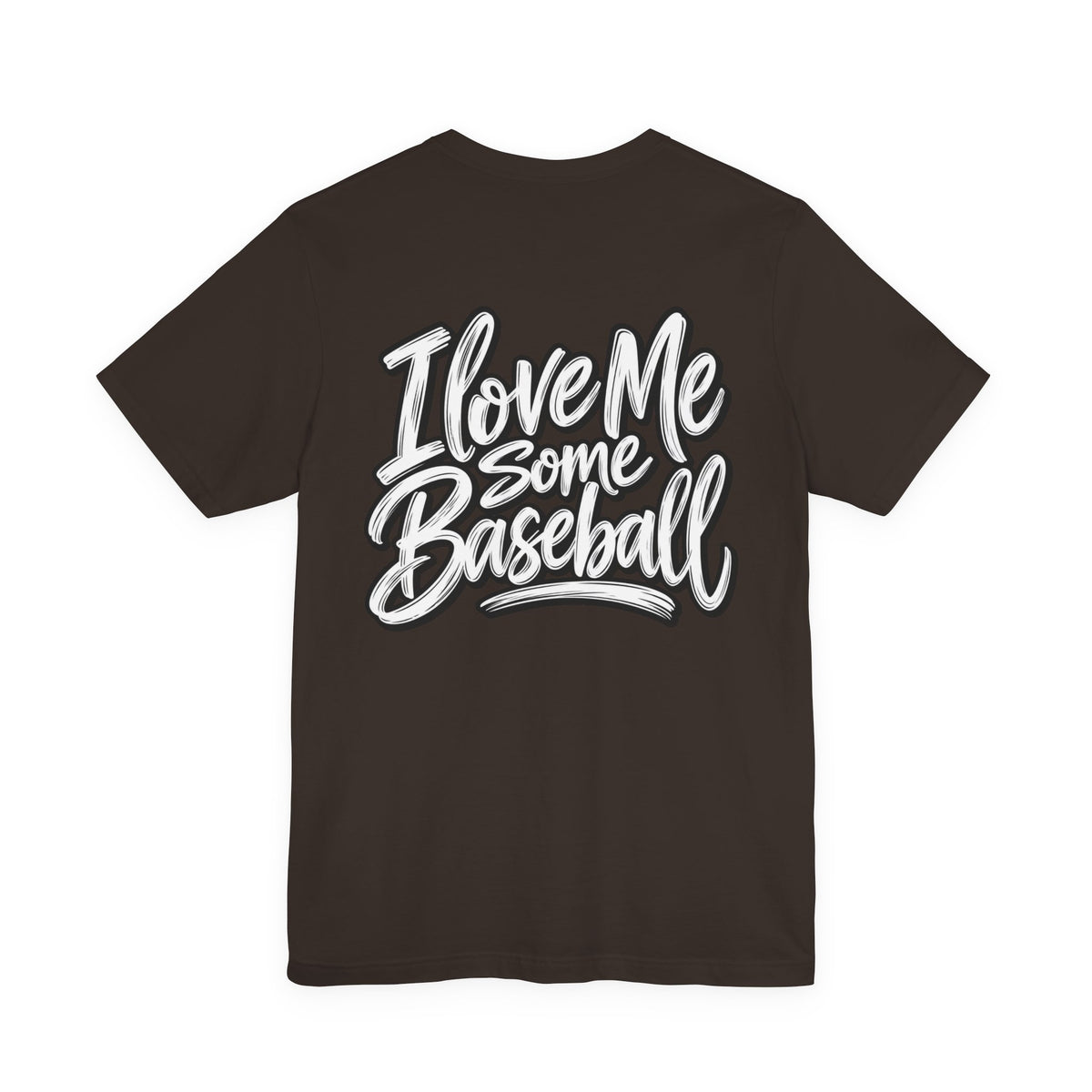 I Love Me Some Baseball T‑Shirt — Heart Baseball Graphic Tee