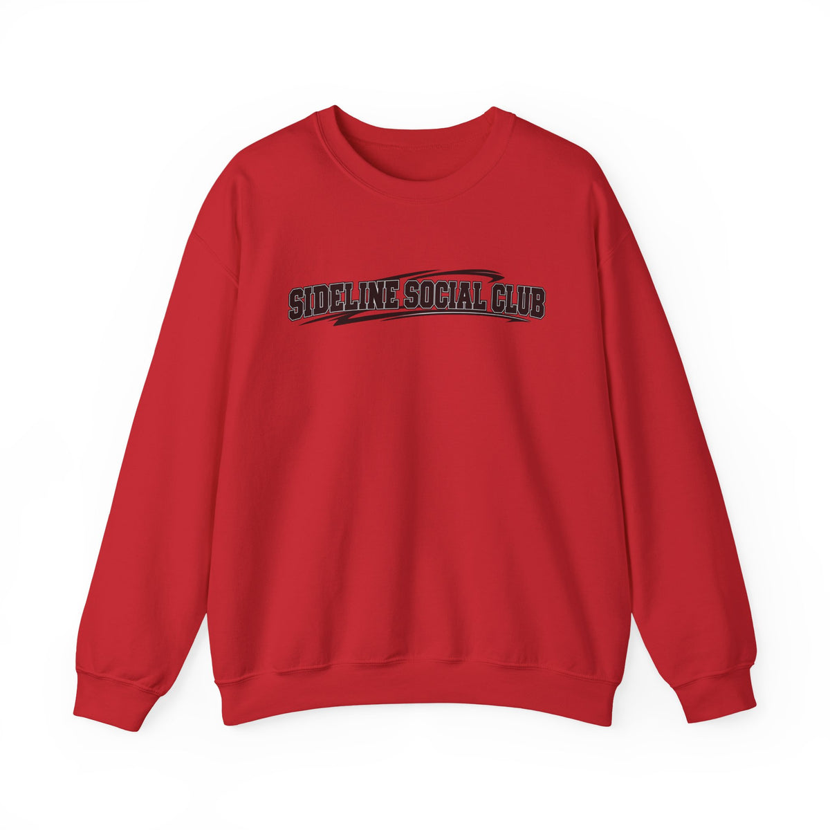 Crewneck Sweatshirt – "Sideline Social Club" Retro Athletic Graphic