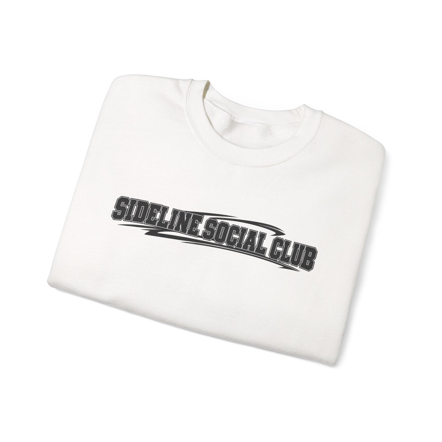 Crewneck Sweatshirt – "Sideline Social Club" Retro Athletic Graphic