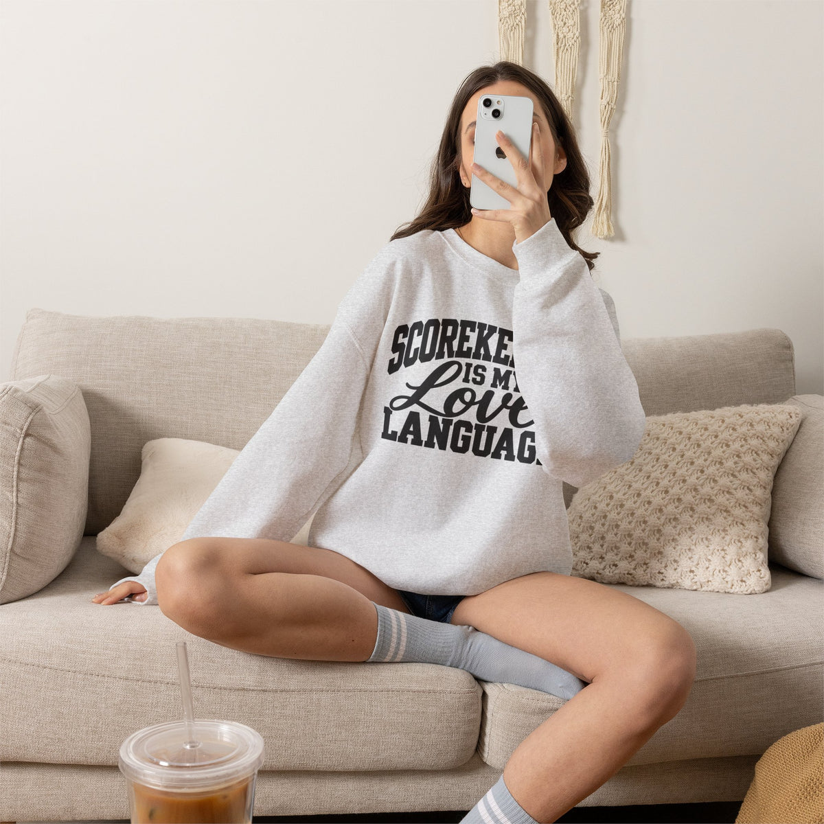 Scorekeeping Is My Love Language Sweatshirt — Funny Sports Scorekeeper Crewneck