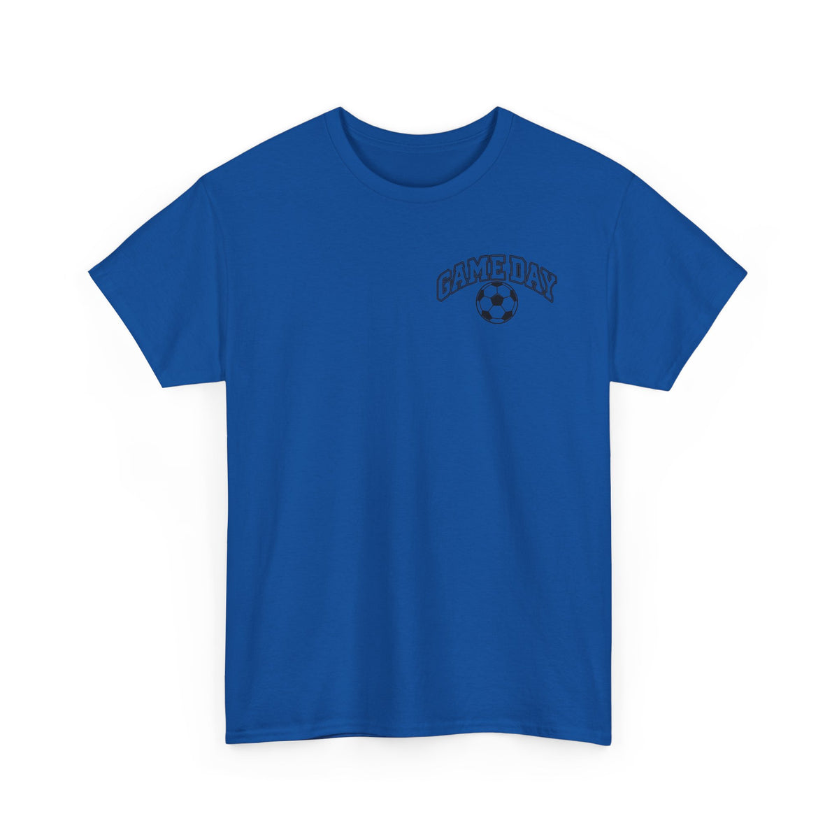 Soccer Dad T-Shirt — 'DAD' Arch with Soccer Ball Chest Graphic
