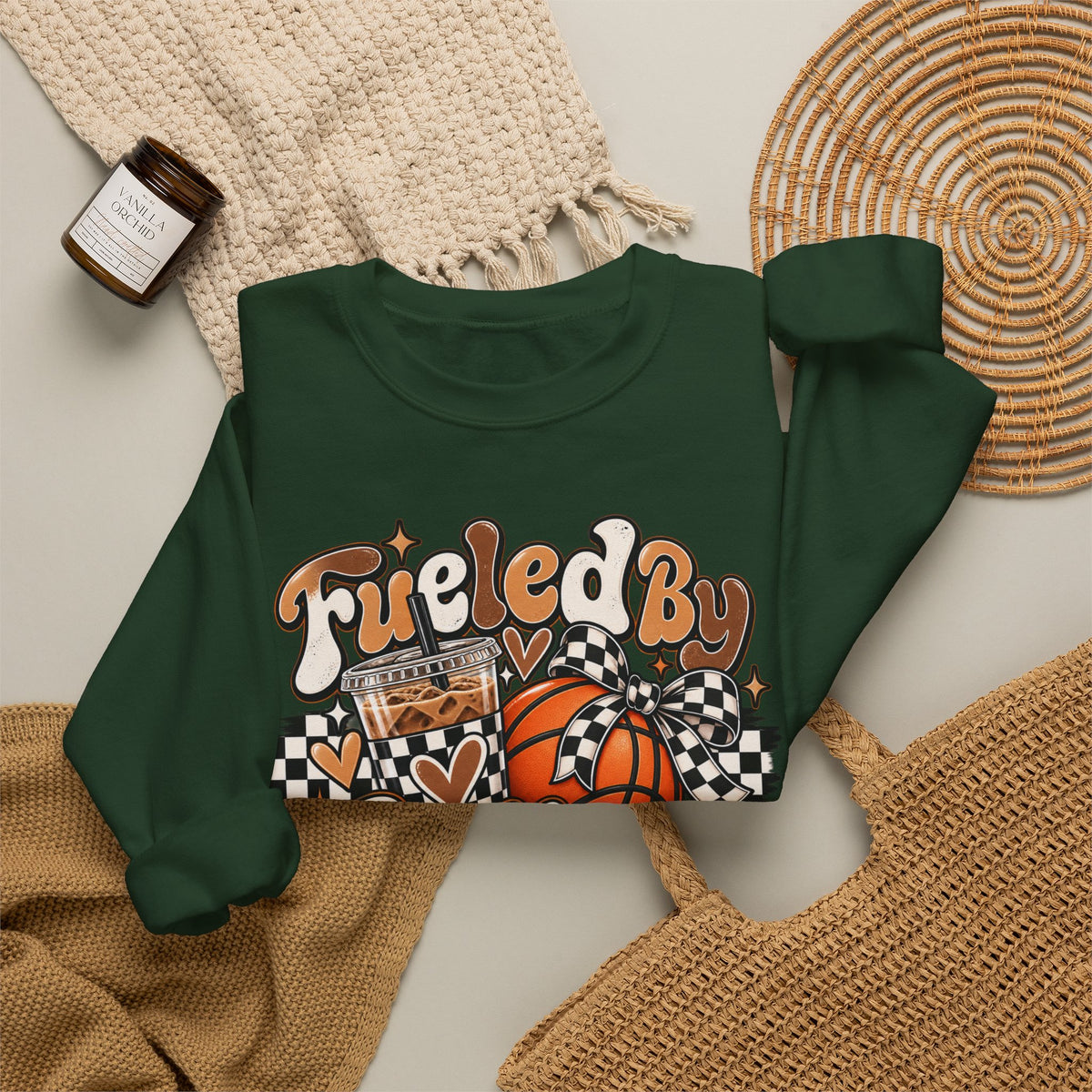 Heavy Blend™ Basketball Crewneck Sweatshirt