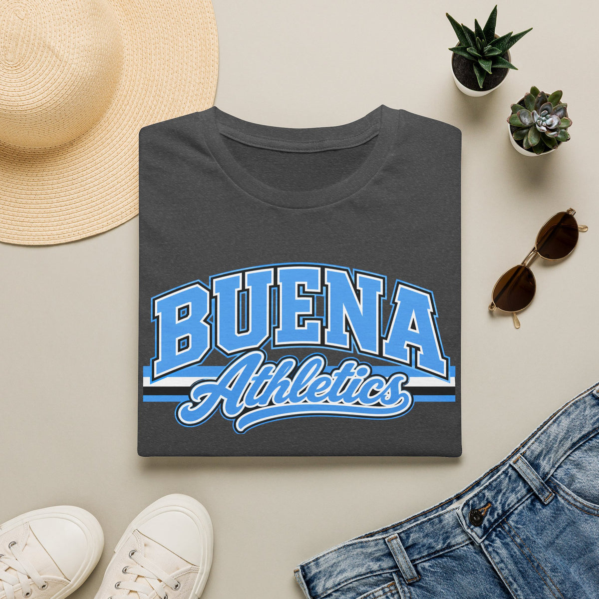Buena Athletics T‑Shirt — Retro Collegiate Tee