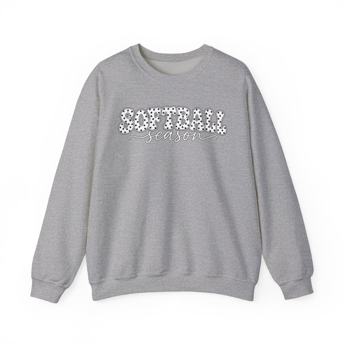 Softball Polka dot Crewneck Sweatshirt