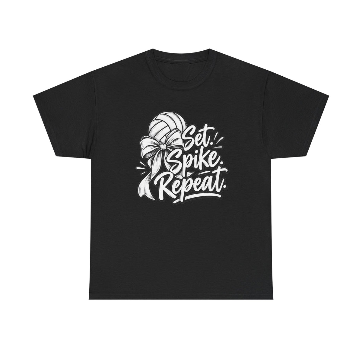 “Set, Spike, Repeat” Graphic T-Shirt