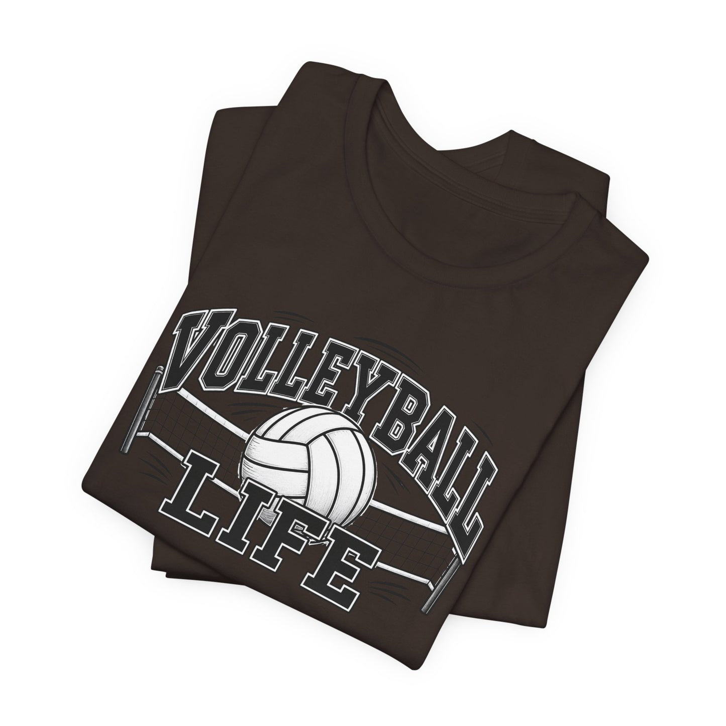 Volleyball Life Tee — Graphic Volleyball Net Shirt