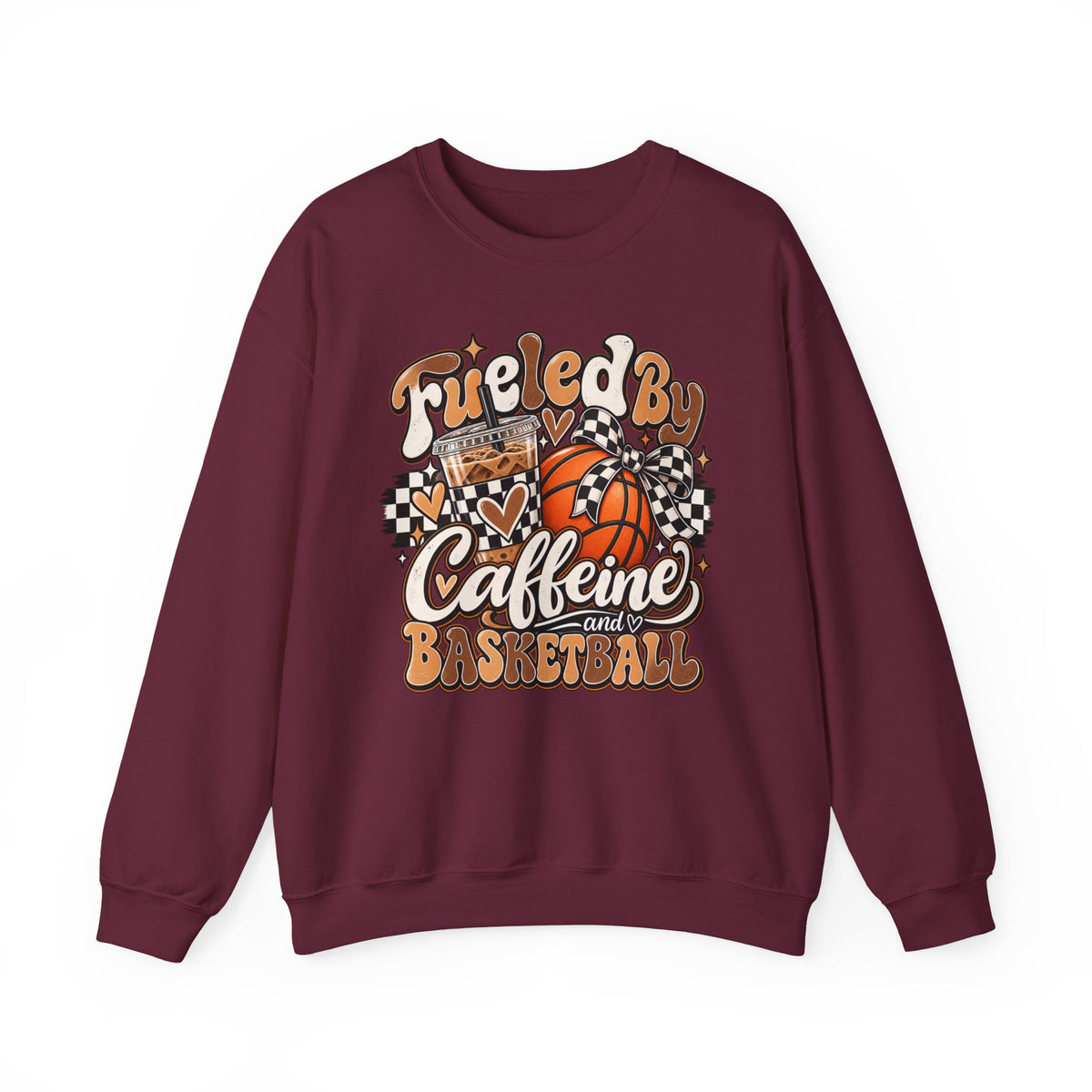 Heavy Blend™ Basketball Crewneck Sweatshirt