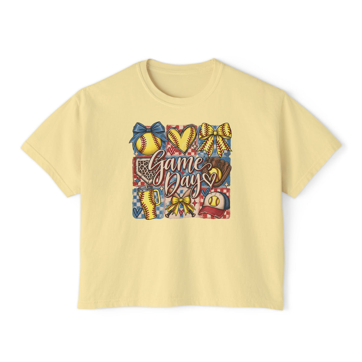 Game Day Softball Women's Boxy Tee