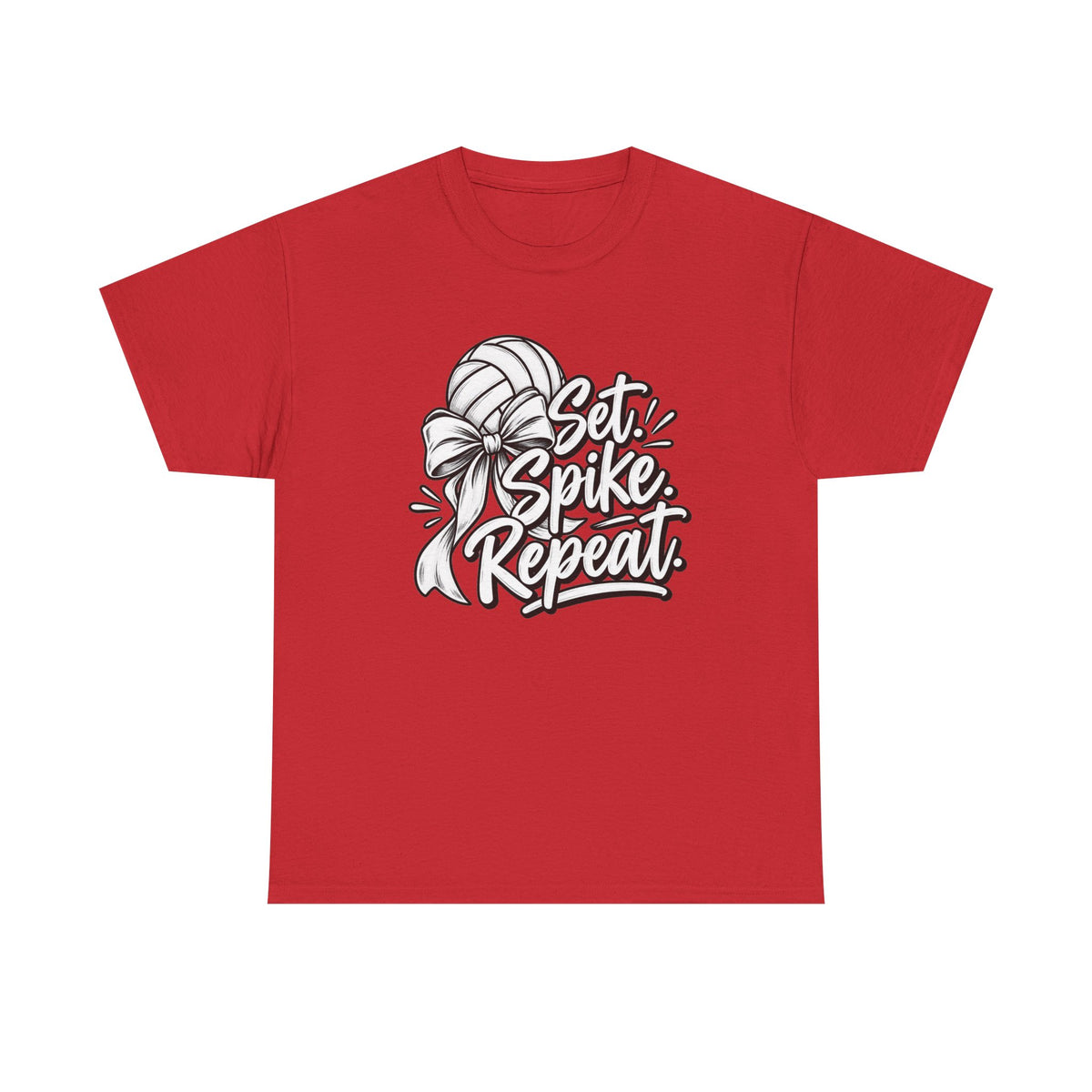 “Set, Spike, Repeat” Graphic T-Shirt