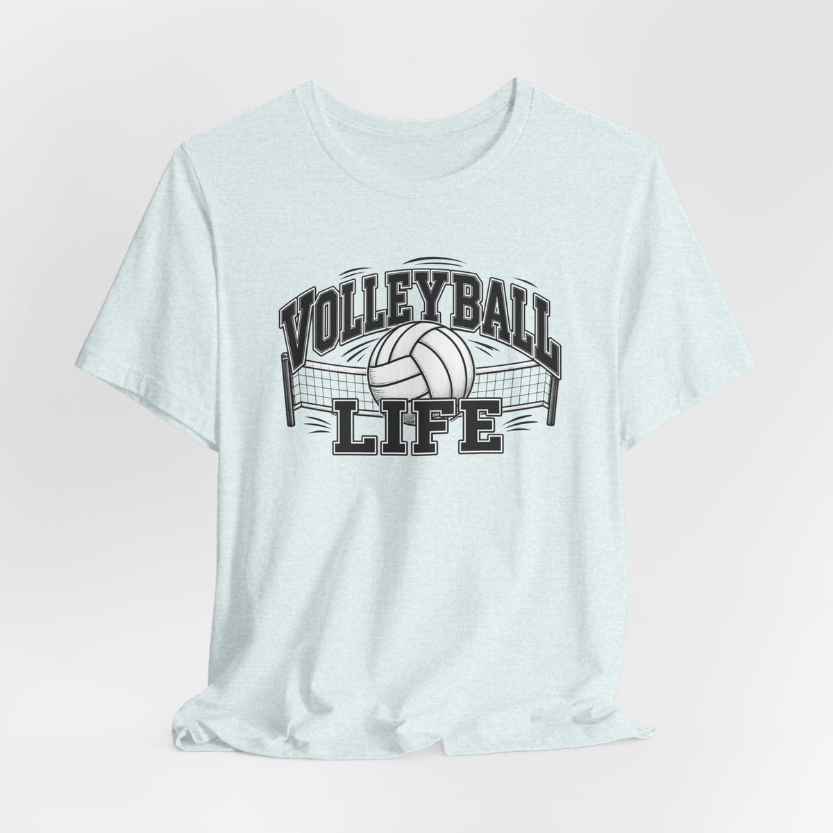 Volleyball Life Tee — Graphic Volleyball Net Shirt