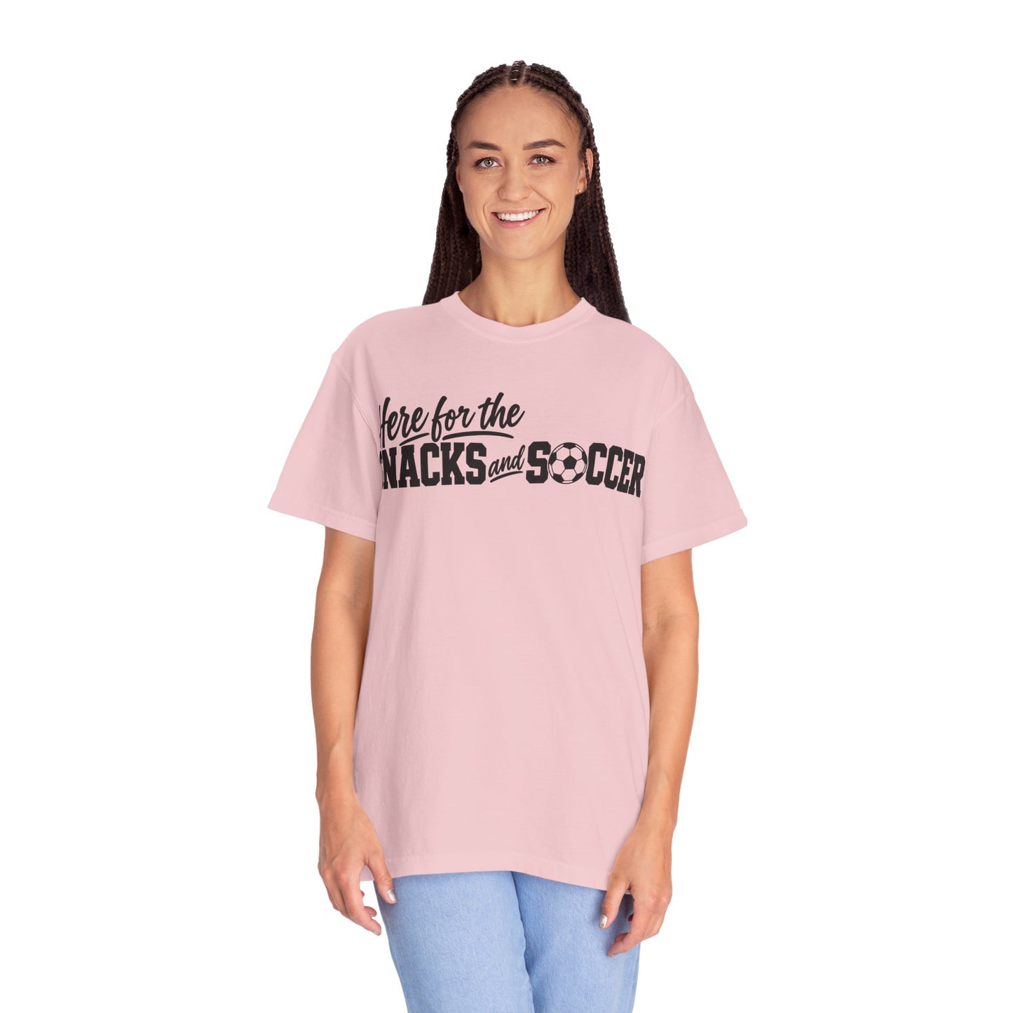 Here for the Snacks and Soccer T‑Shirt