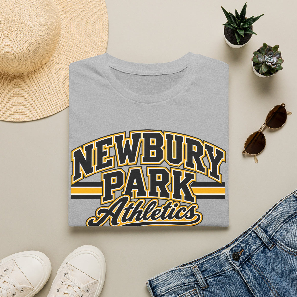 Newbury Park Athletics T‑Shirt — Vintage Collegiate Sports Tee