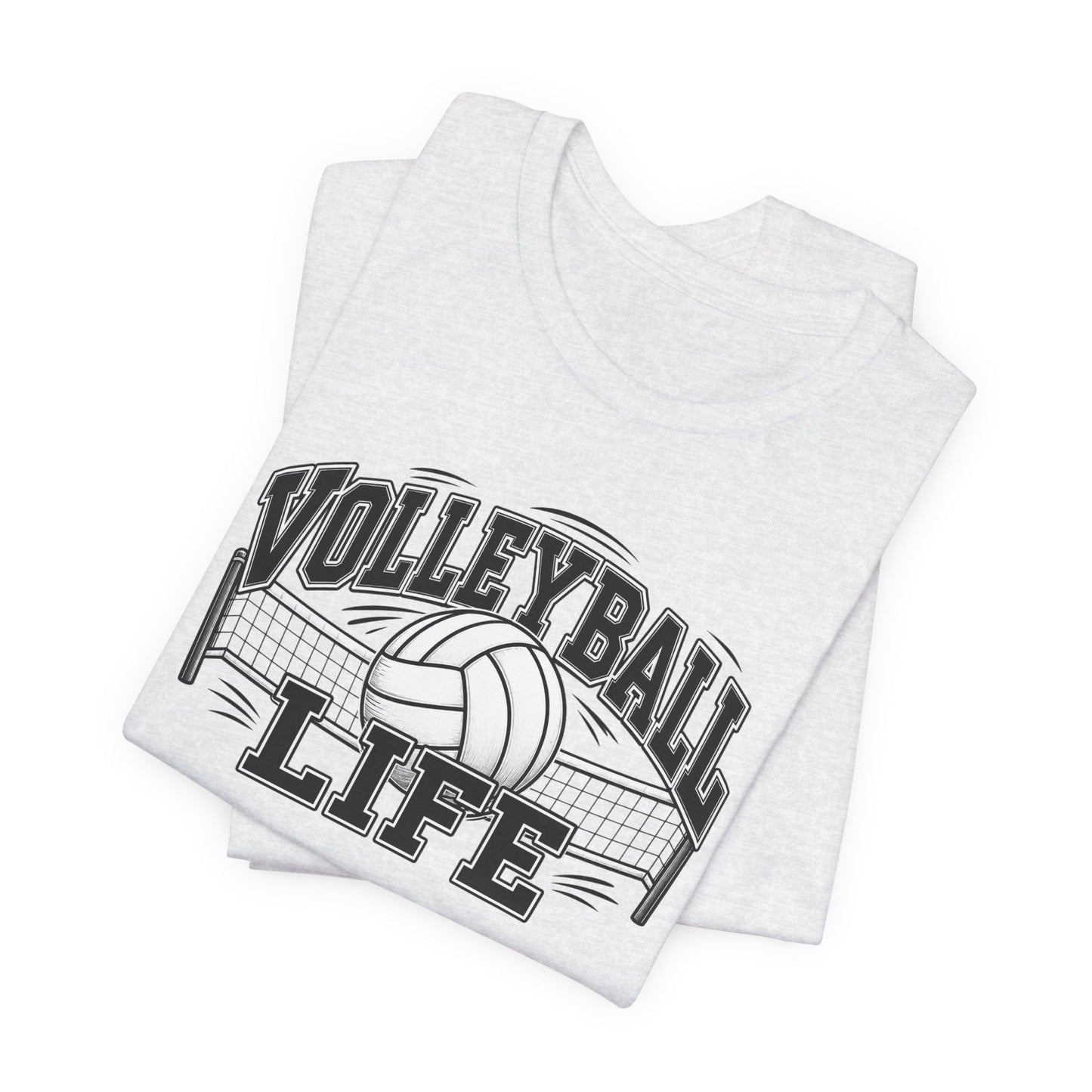 Volleyball Life Tee — Graphic Volleyball Net Shirt