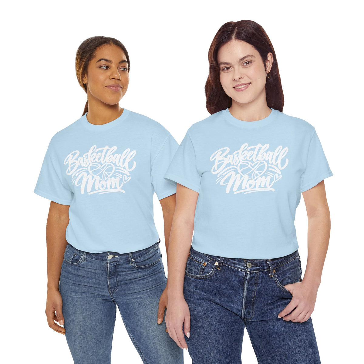 Basketball Mom T-Shirt — Script Logo Tee for Proud Coaches & Fans