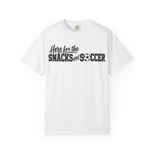 Here for the Snacks and Soccer T‑Shirt