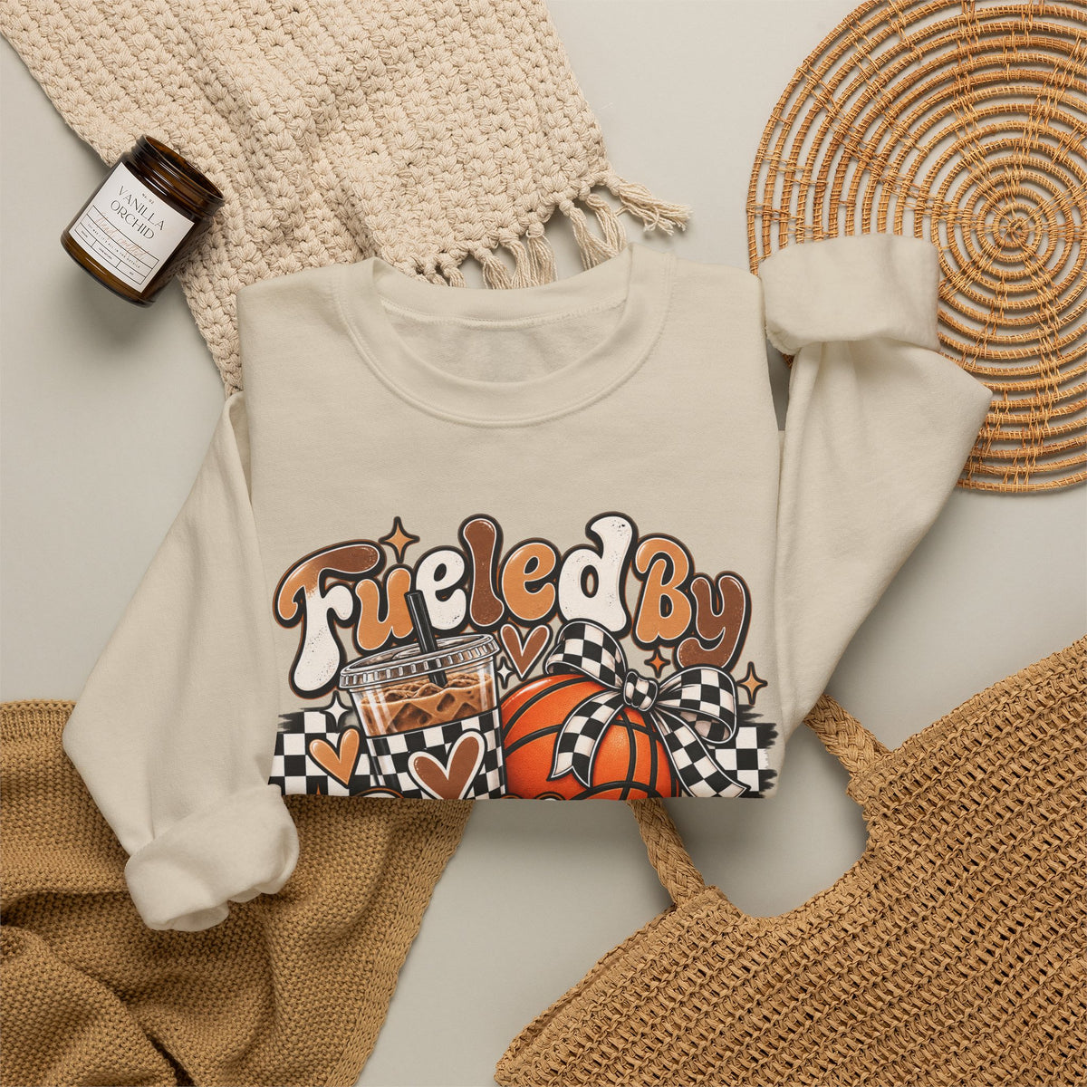 Heavy Blend™ Basketball Crewneck Sweatshirt