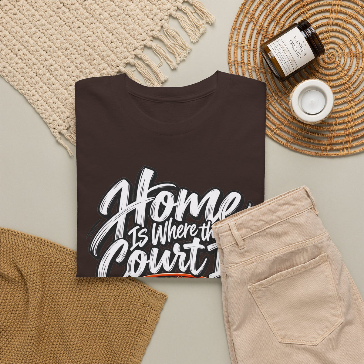 “Home Is Where the Court Is” Graphic Tee