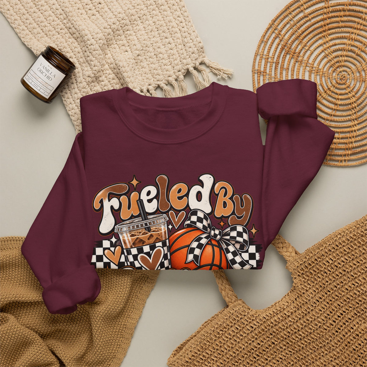 Heavy Blend™ Basketball Crewneck Sweatshirt