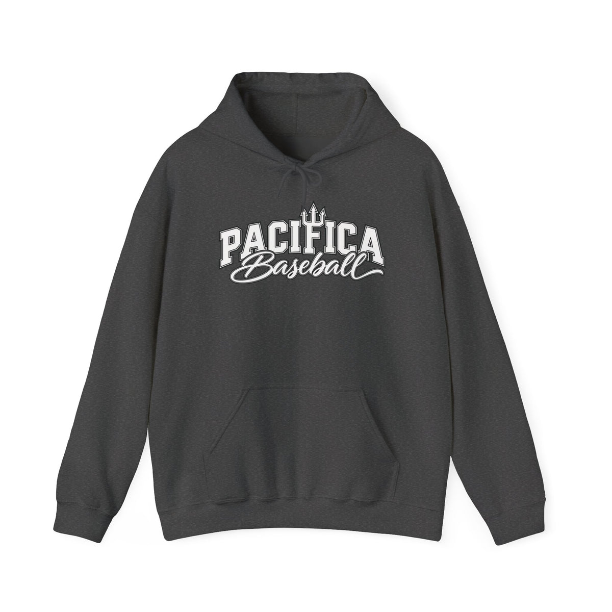 Pacifica Baseball Hoodie — Vintage Script Team Logo Sweatshirt