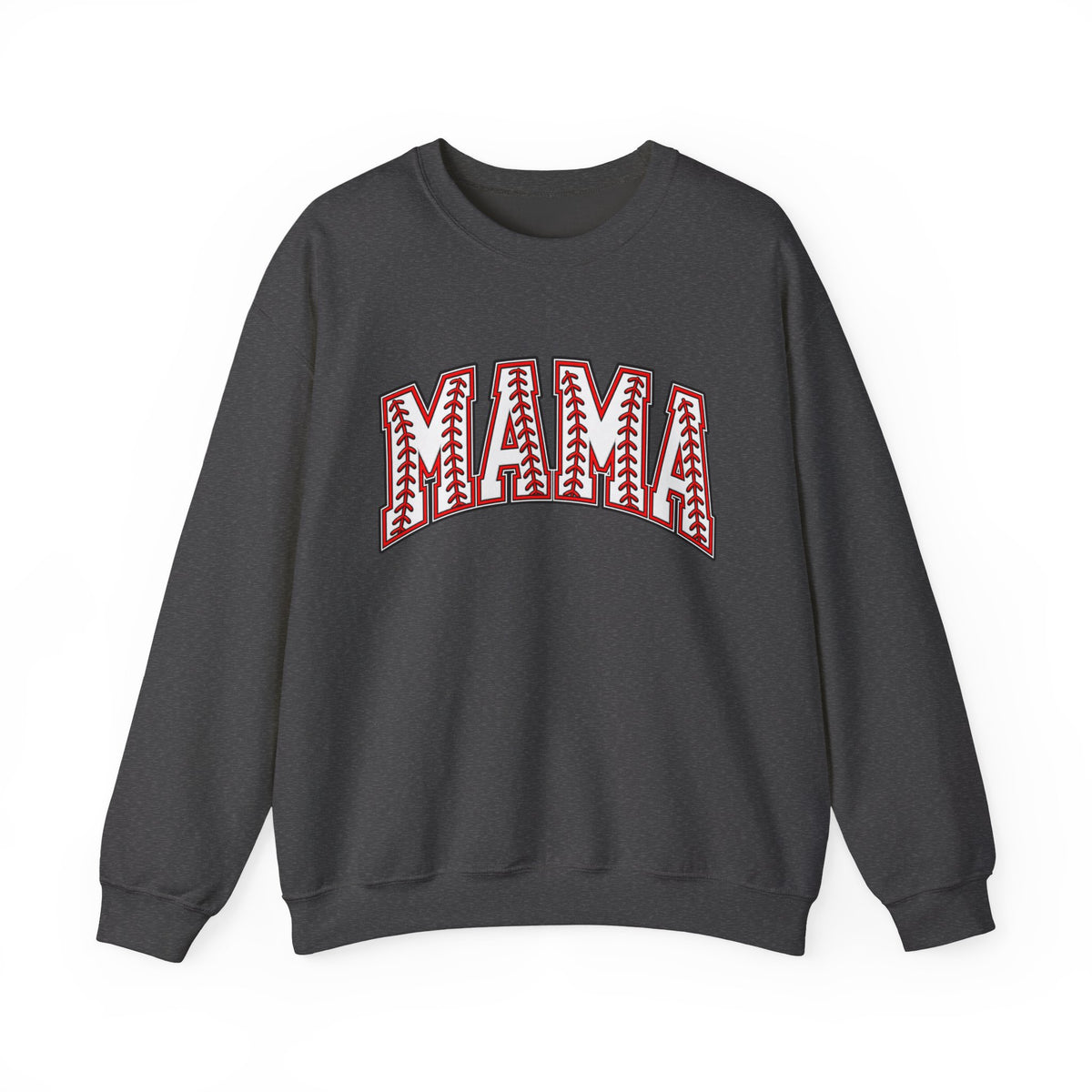 Mama Baseball Stitch Crewneck Sweatshirt