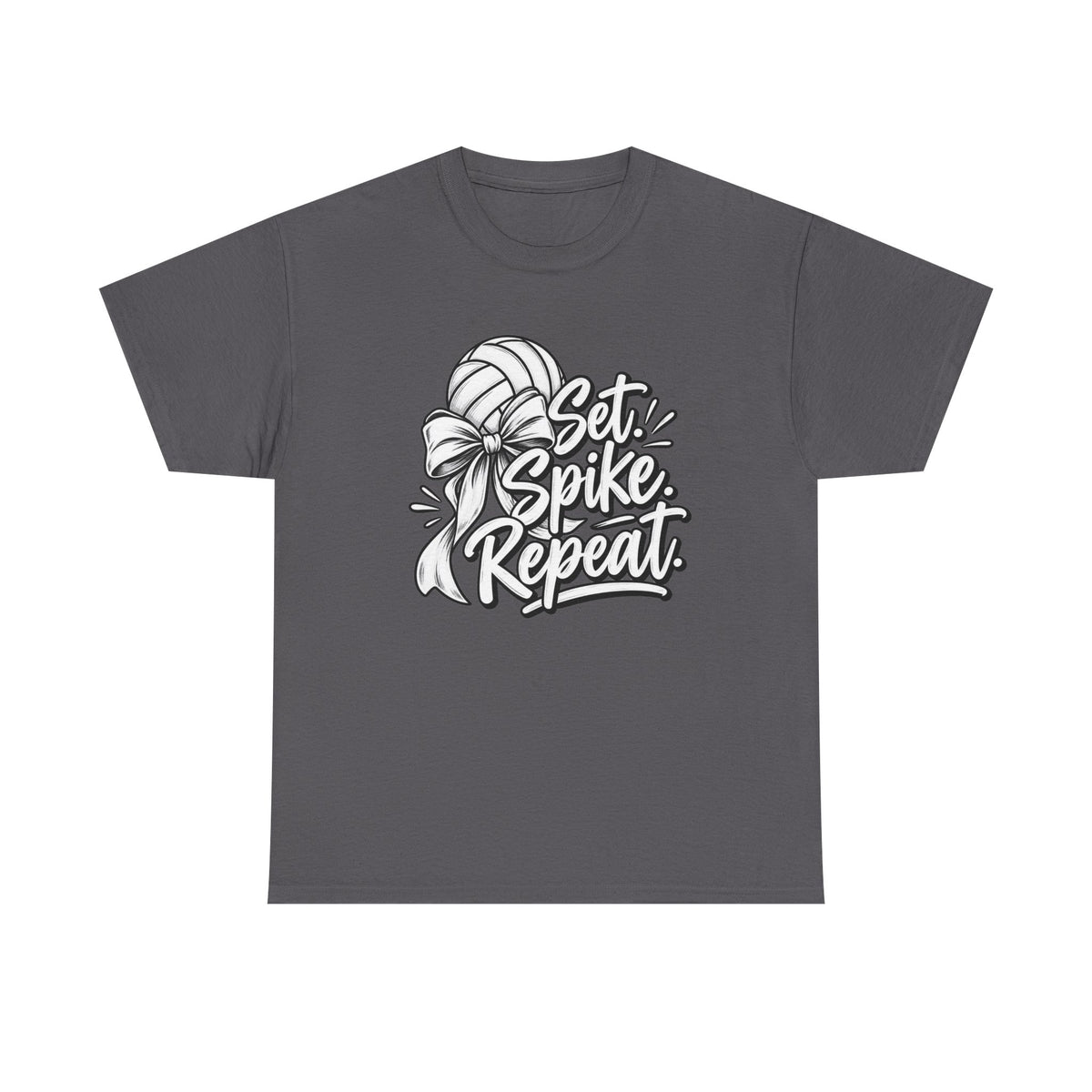“Set, Spike, Repeat” Graphic T-Shirt