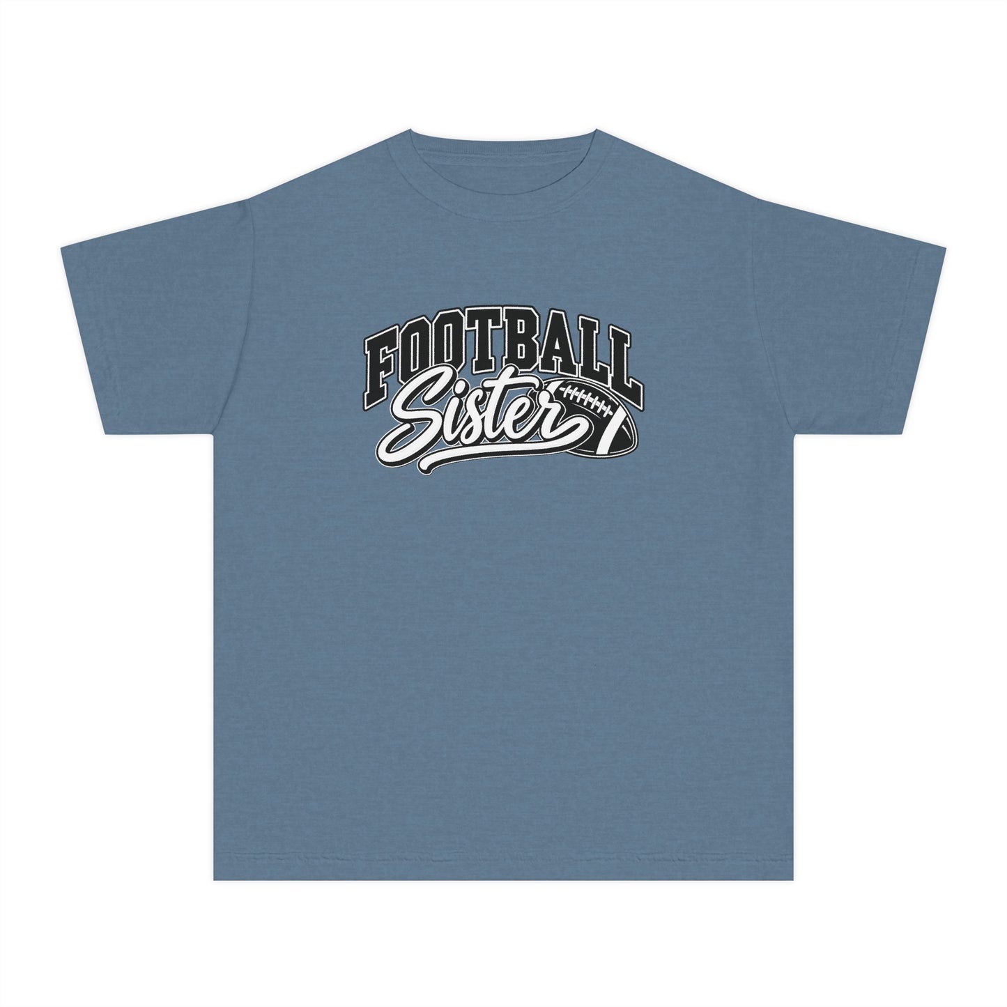 Youth Tee — "Football Sister" Graphic T‑Shirt (Kids' Game Day Shirt)