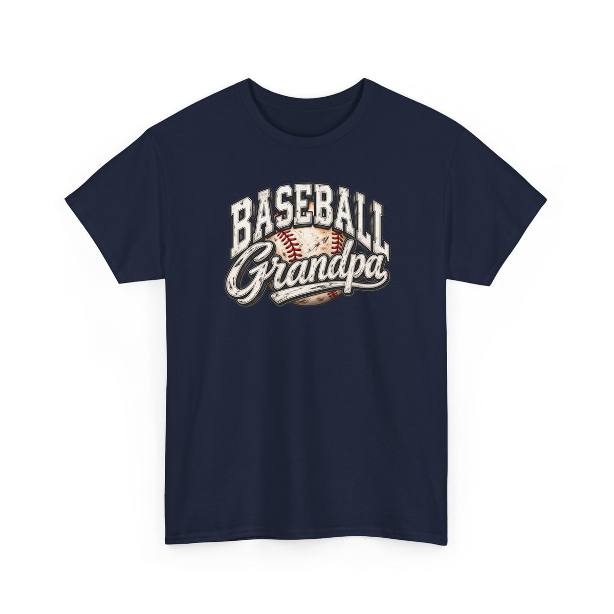 Baseball Grandpa T-Shirt — Vintage Baseball Graphic Tee for Grandfathers