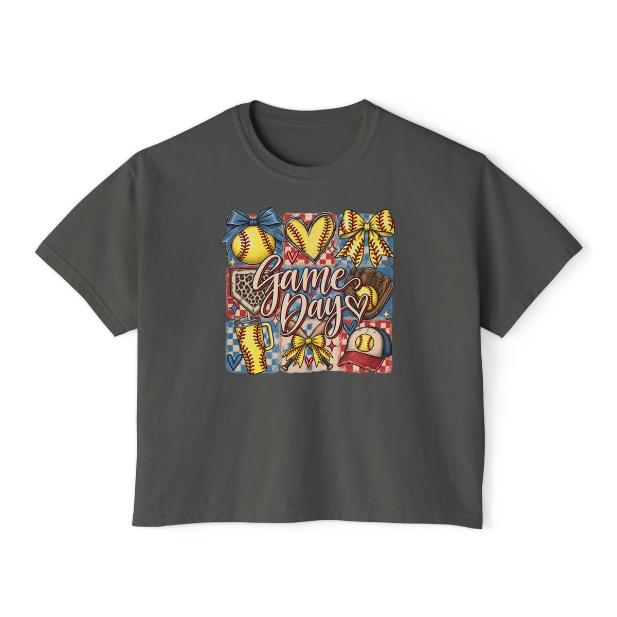 Game Day Softball Women's Boxy Tee