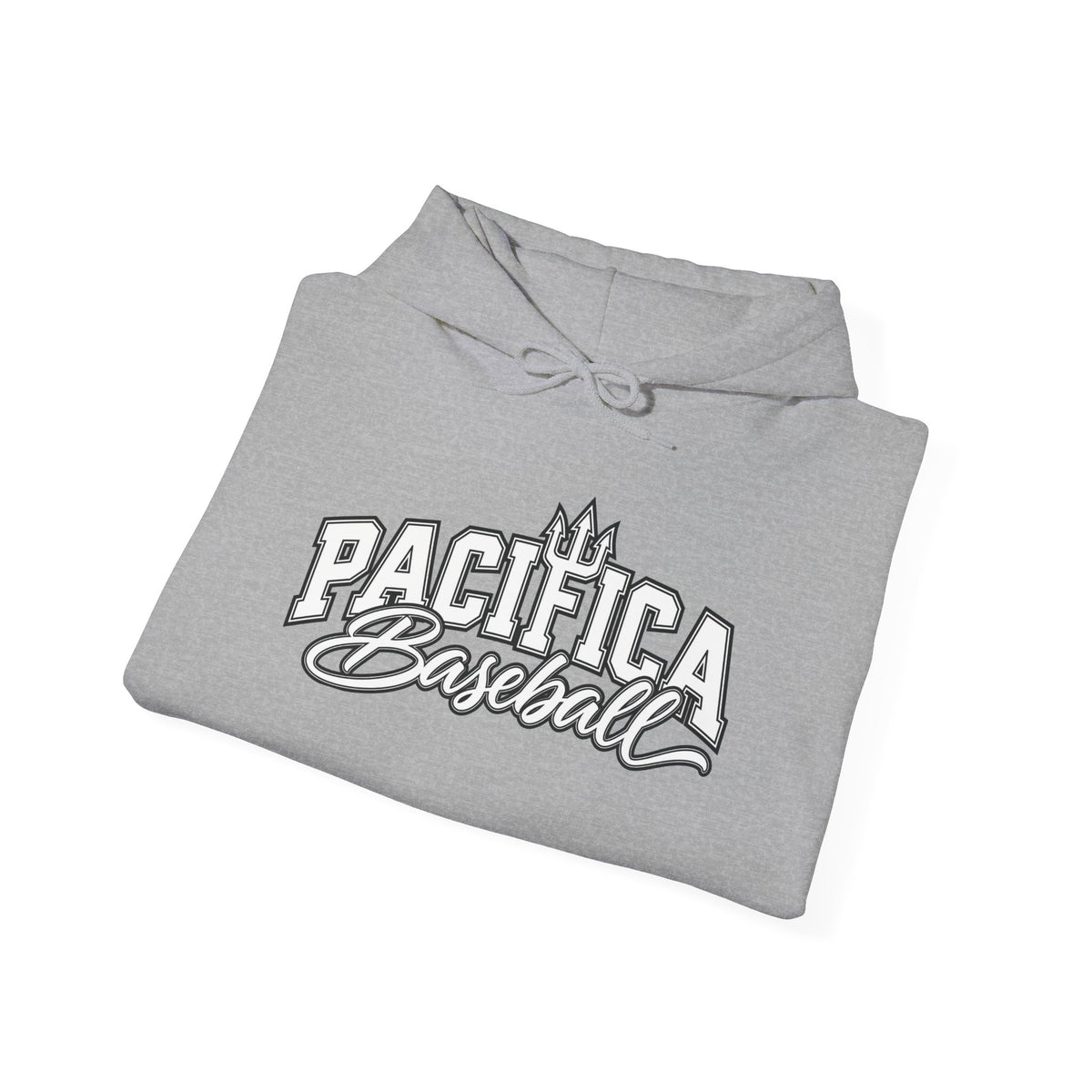 Pacifica Baseball Hoodie — Vintage Script Team Logo Sweatshirt