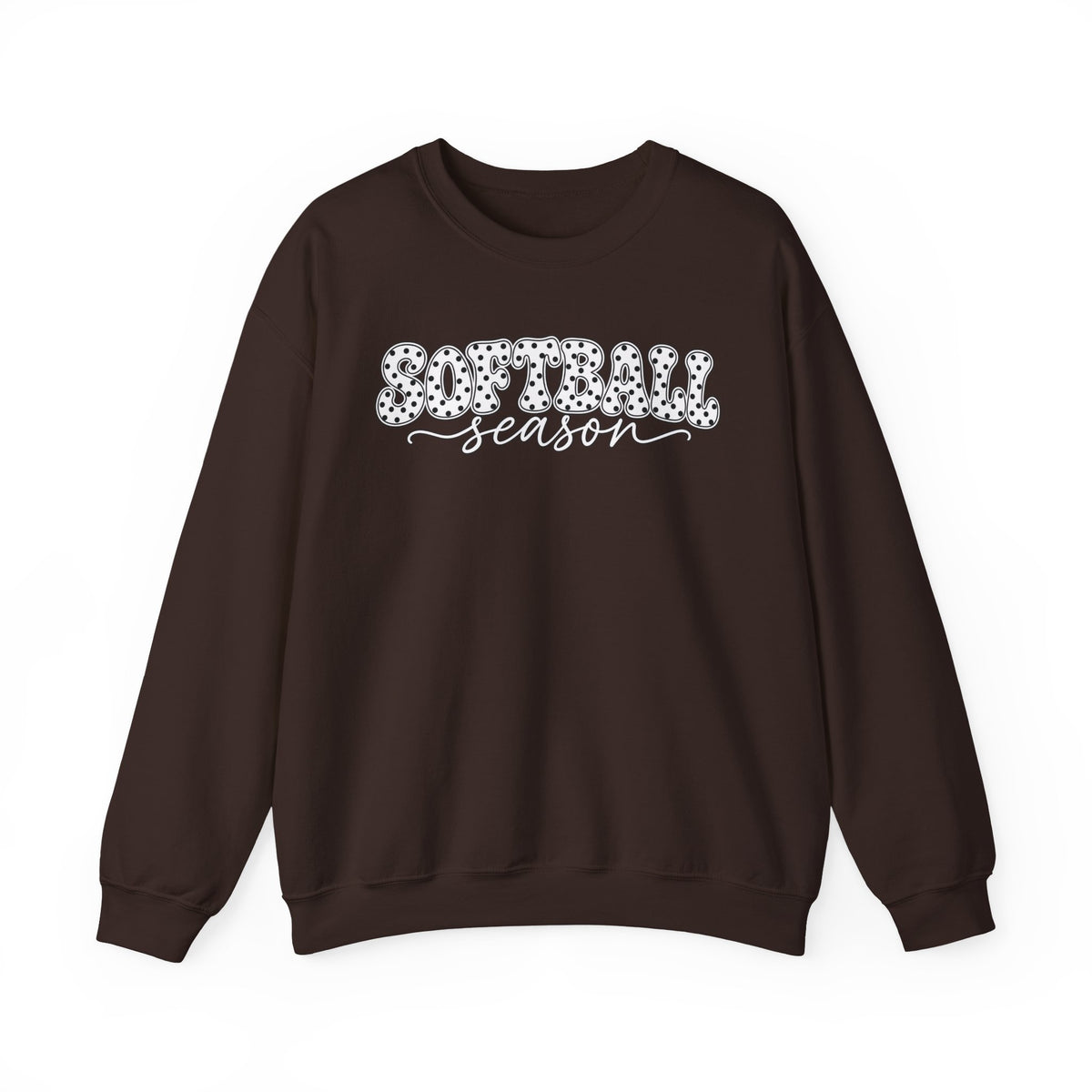 Softball Polka dot Crewneck Sweatshirt