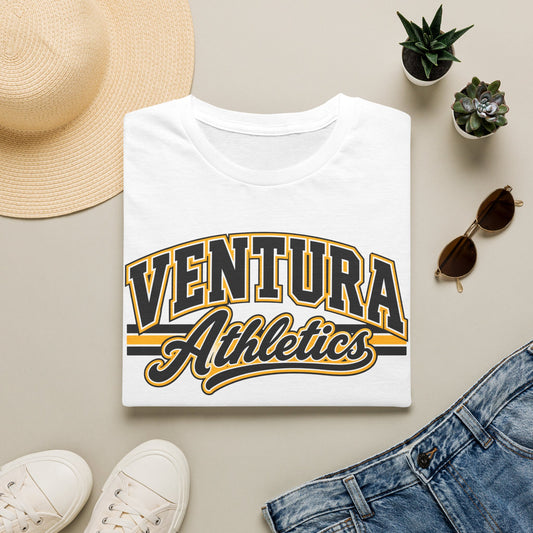 Ventura Athletics T-Shirt — Vintage Collegiate Crew Tee