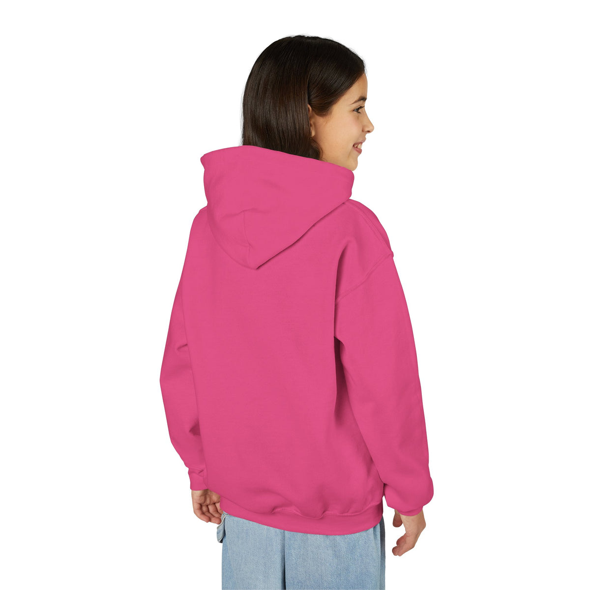Youth Hoodie - "Diamonds Are A Girl's Best Friend" Softball Design (Pink Ribbon)