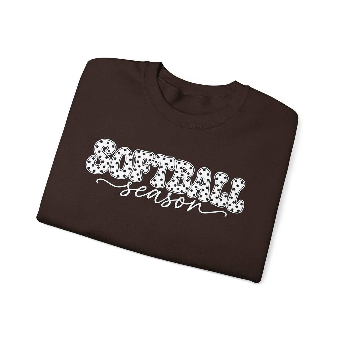 Softball Polka dot Crewneck Sweatshirt