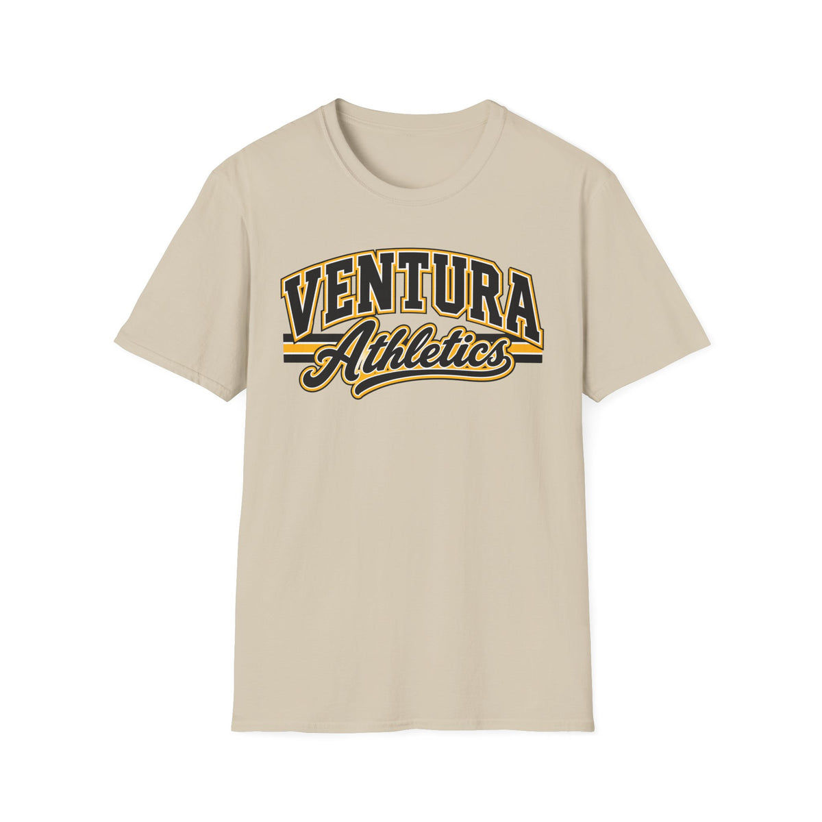 Ventura Athletics T-Shirt — Vintage Collegiate Crew Tee