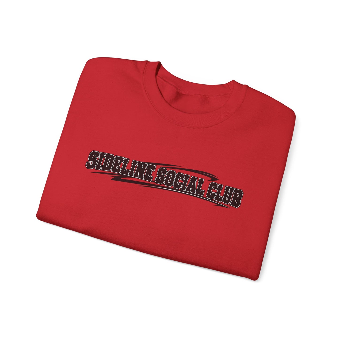 Crewneck Sweatshirt – "Sideline Social Club" Retro Athletic Graphic