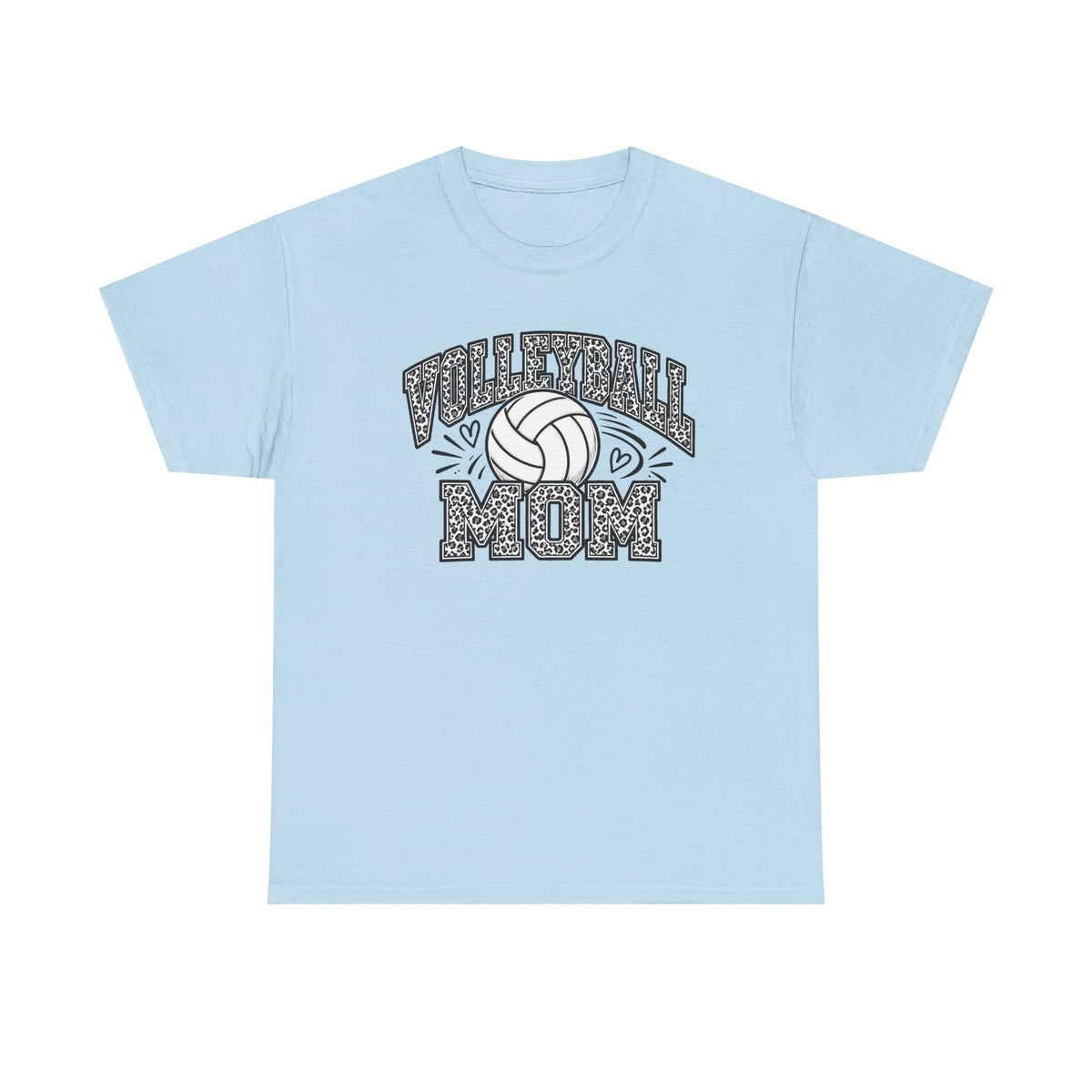 Volleyball Mom Cheetah Print T-Shirt