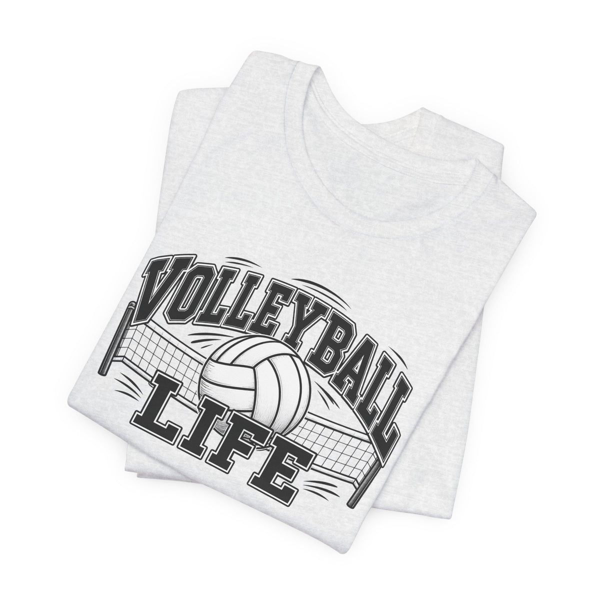 Volleyball Life Tee — Graphic Volleyball Net Shirt