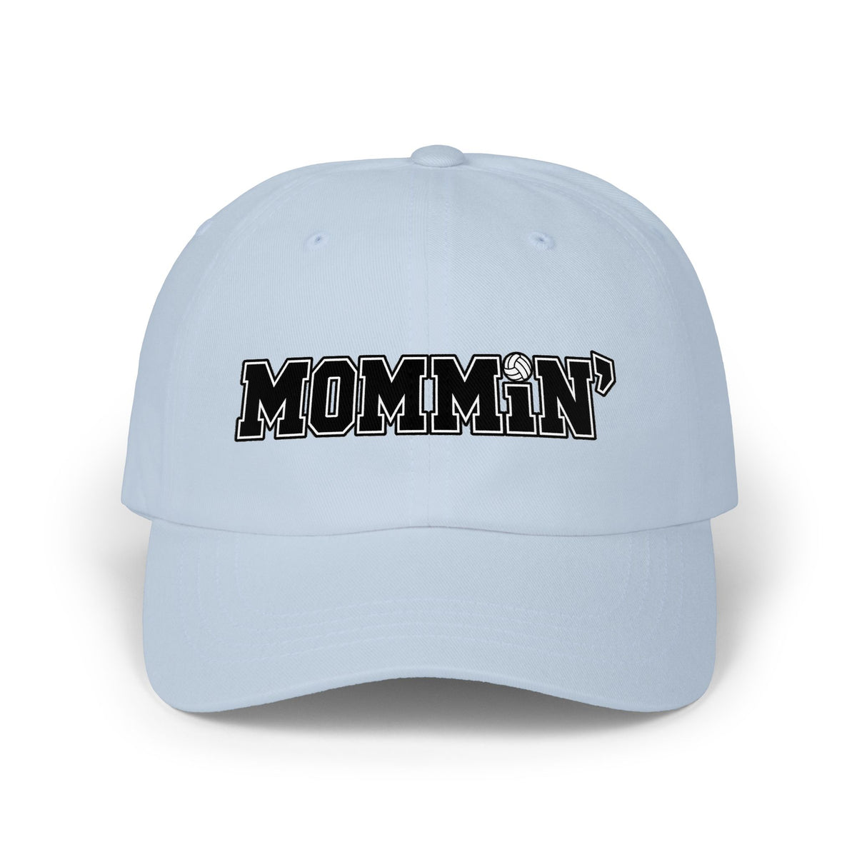Mommin' Classic Dad Cap — Embroidered Casual Volleyball Hat for Moms