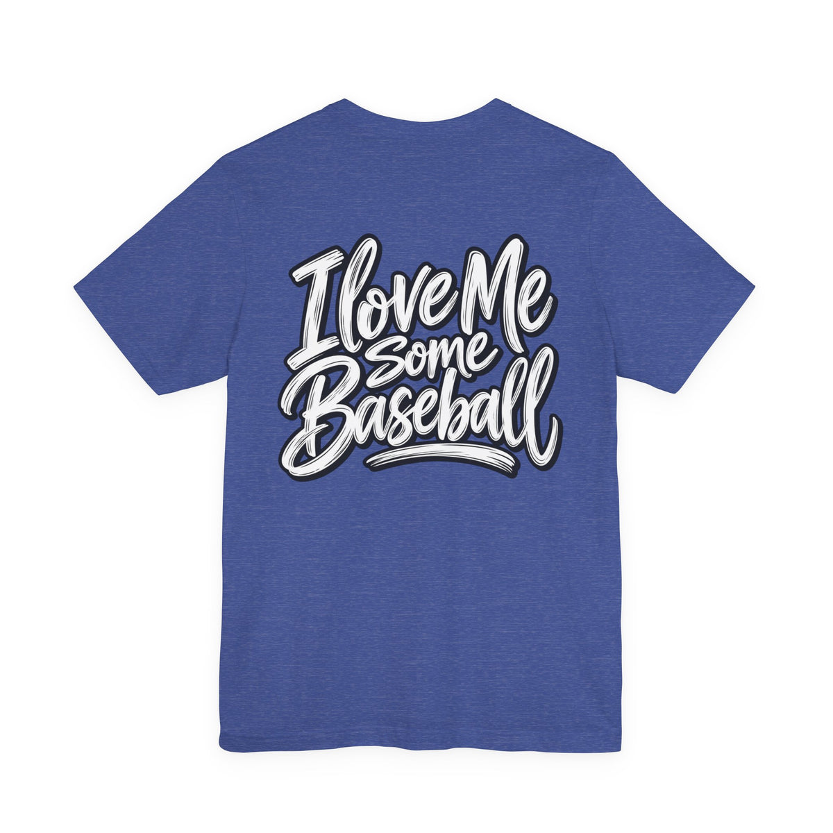 I Love Me Some Baseball T‑Shirt — Heart Baseball Graphic Tee