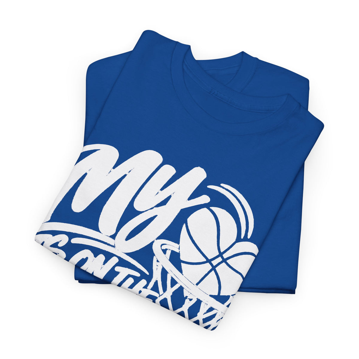 My Heart Is On The Court Basketball T-Shirt