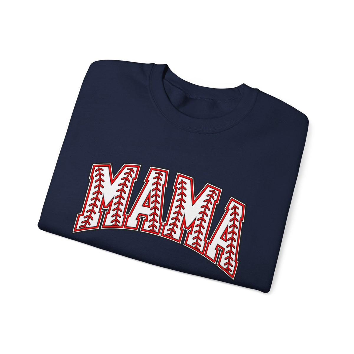 Mama Baseball Stitch Crewneck Sweatshirt