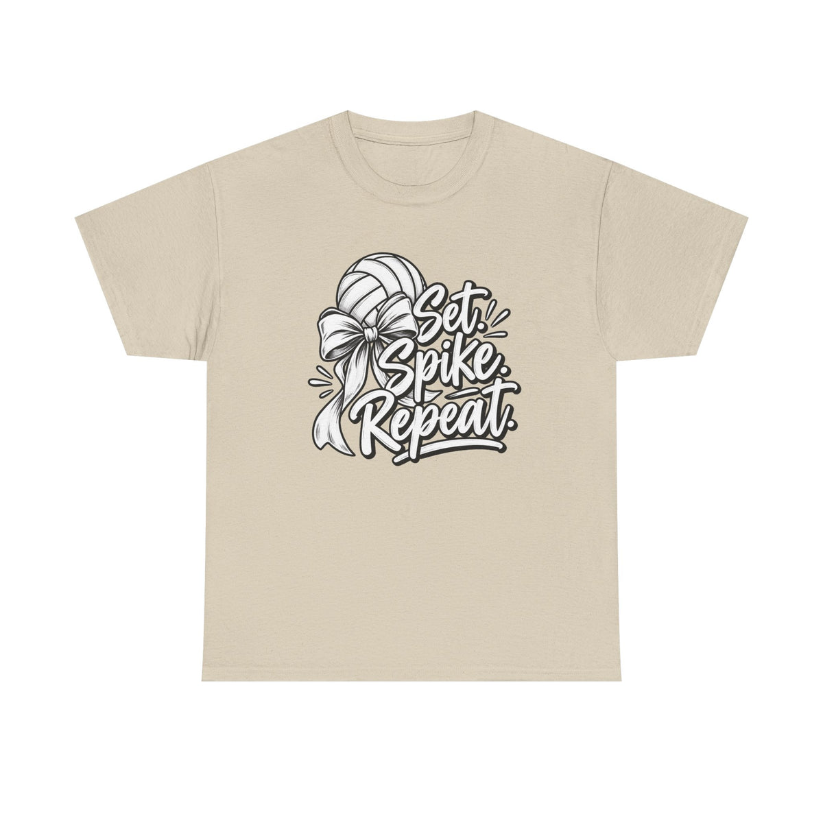 “Set, Spike, Repeat” Graphic T-Shirt