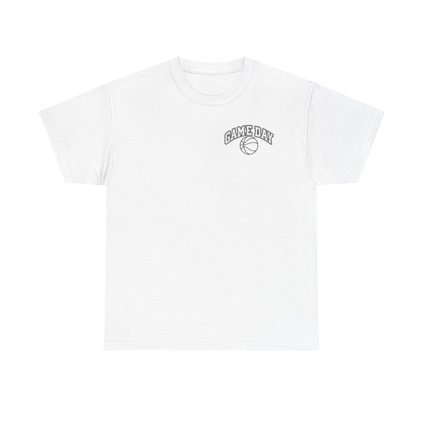 Basketball Gamer Tee — "Game Day" Graphic Chest T‑Shirt