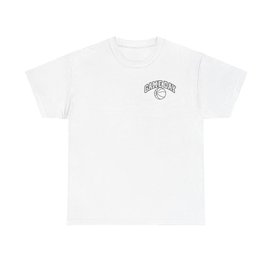Basketball Gamer Tee — "Game Day" Graphic Chest T‑Shirt