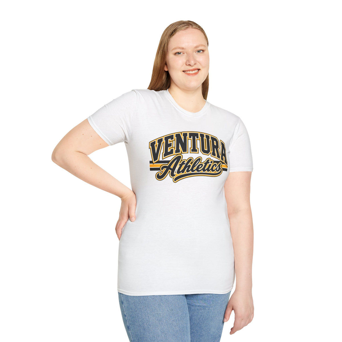 Ventura Athletics T-Shirt — Vintage Collegiate Crew Tee