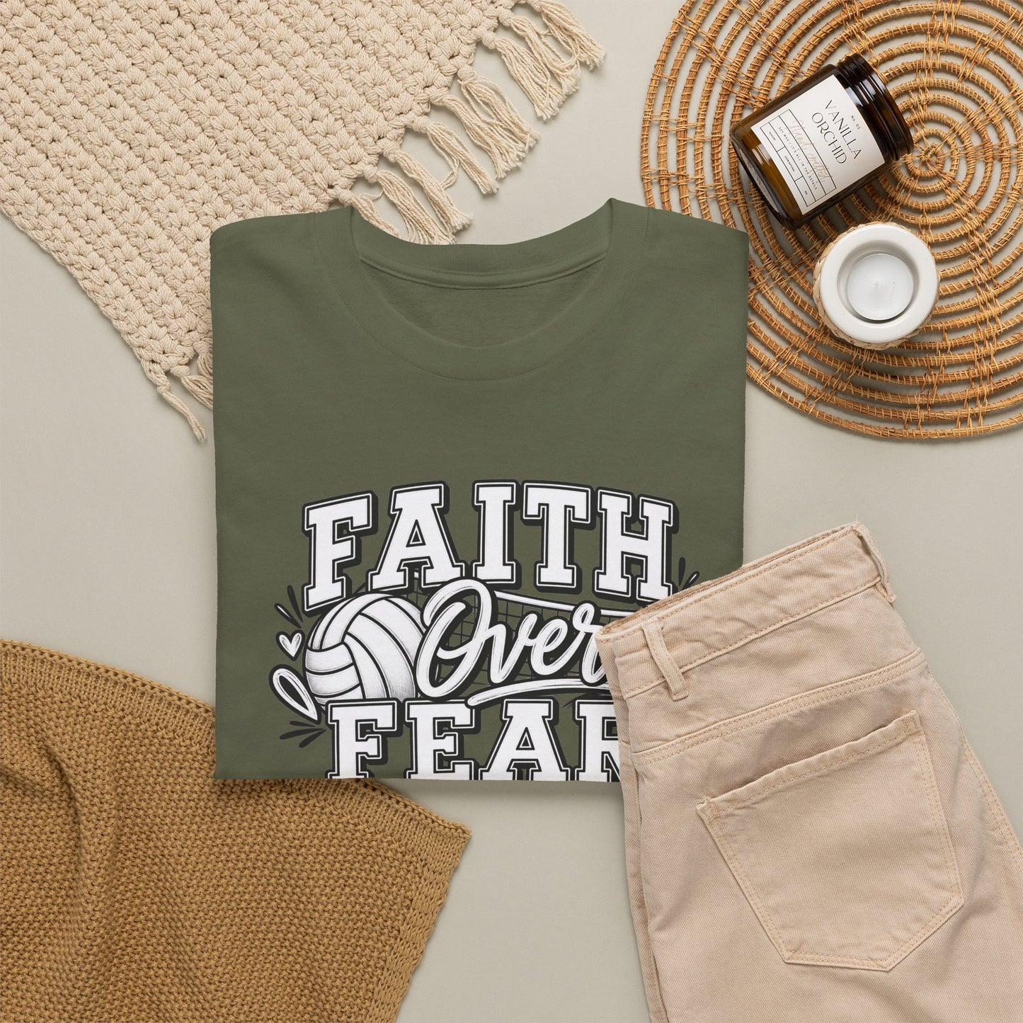 Faith Over Fear T‑Shirt - Inspirational Christian Tee