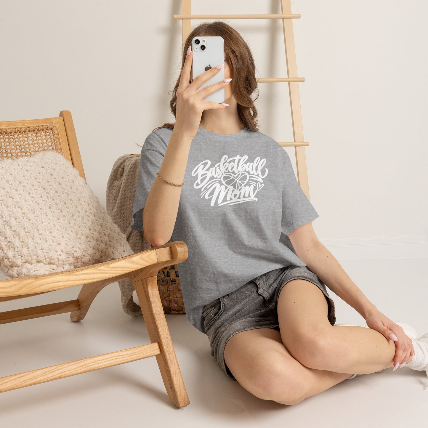 Basketball Mom T-Shirt — Script Logo Tee for Proud Coaches & Fans