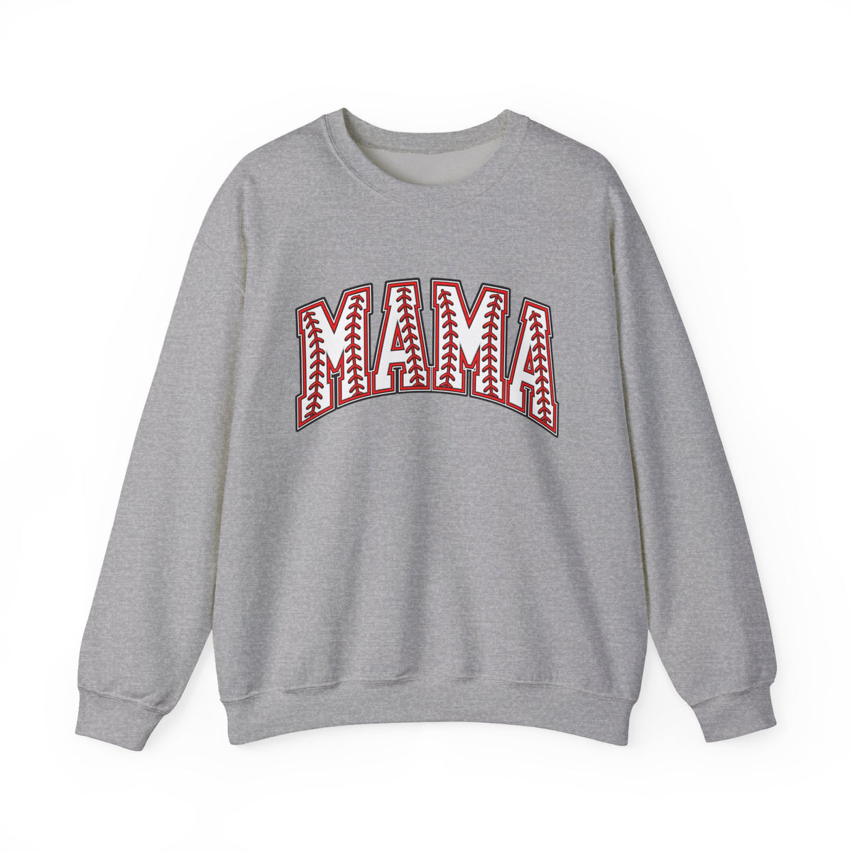 Mama Baseball Stitch Crewneck Sweatshirt
