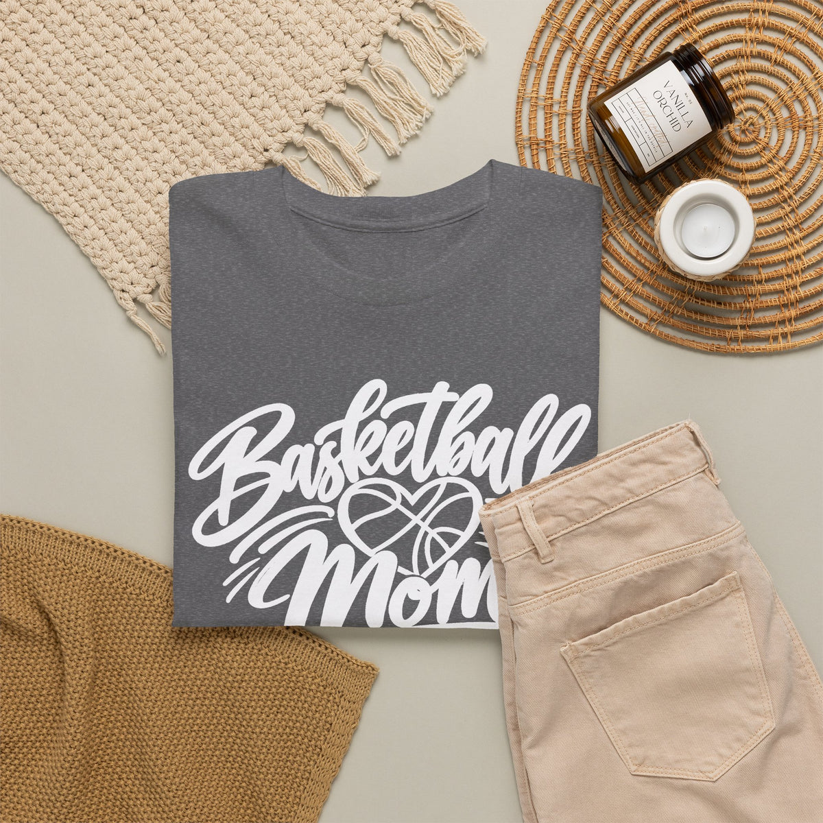 Basketball Mom T-Shirt — Script Logo Tee for Proud Coaches & Fans