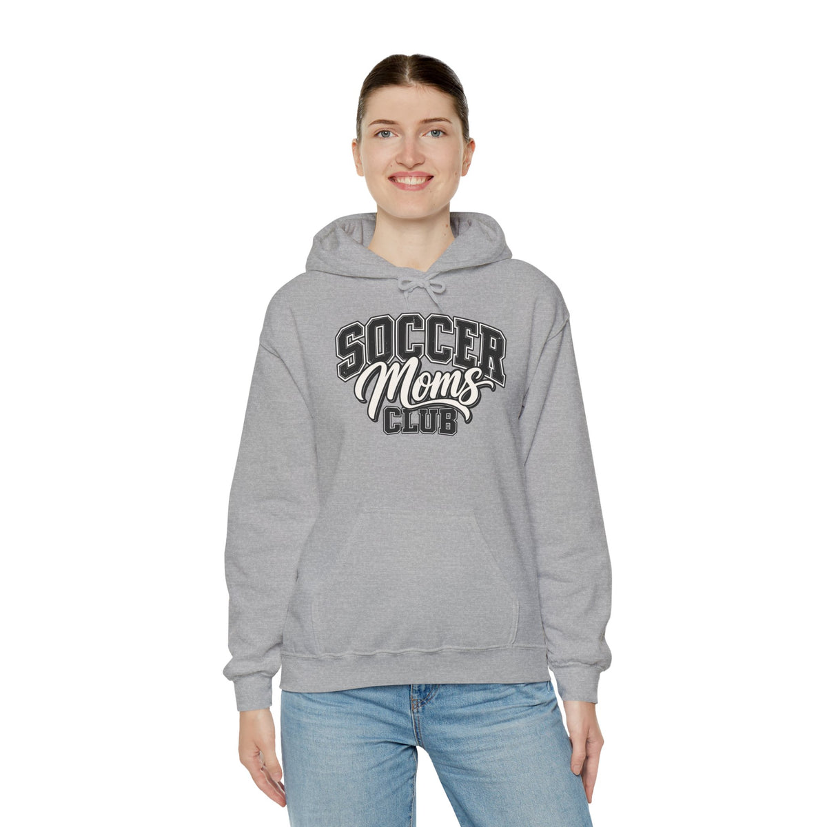 Soccer Moms Club Hoodie — Vintage Athletic Mom Pullover